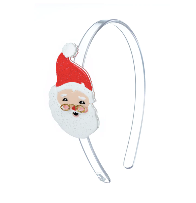 Acrylic Headband - Cheerful Santa