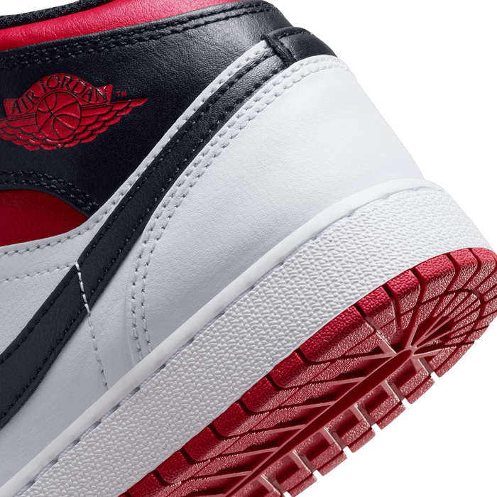 Air Jordan 1 Mid GS 'Gym Red Black Toe'