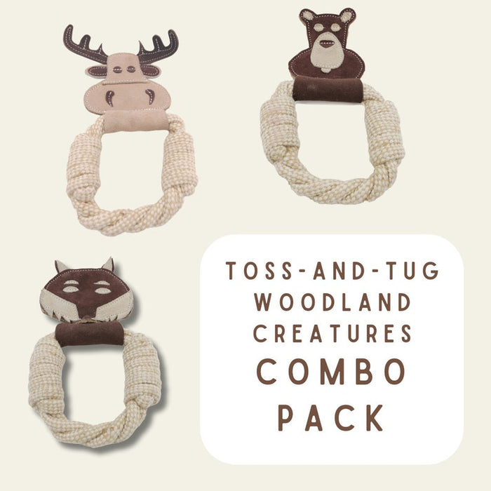 All Natural, Triple Stitched Pet Tug Toy. Durable, pet-safe and eco-friendly.
