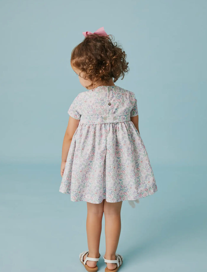 Amal Liberty Baby Girl Handsmocked Floral Dress