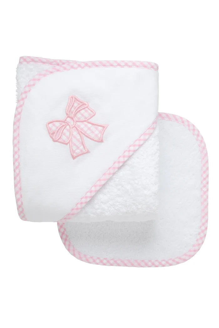 Baby Hooded Towel Set - Bow