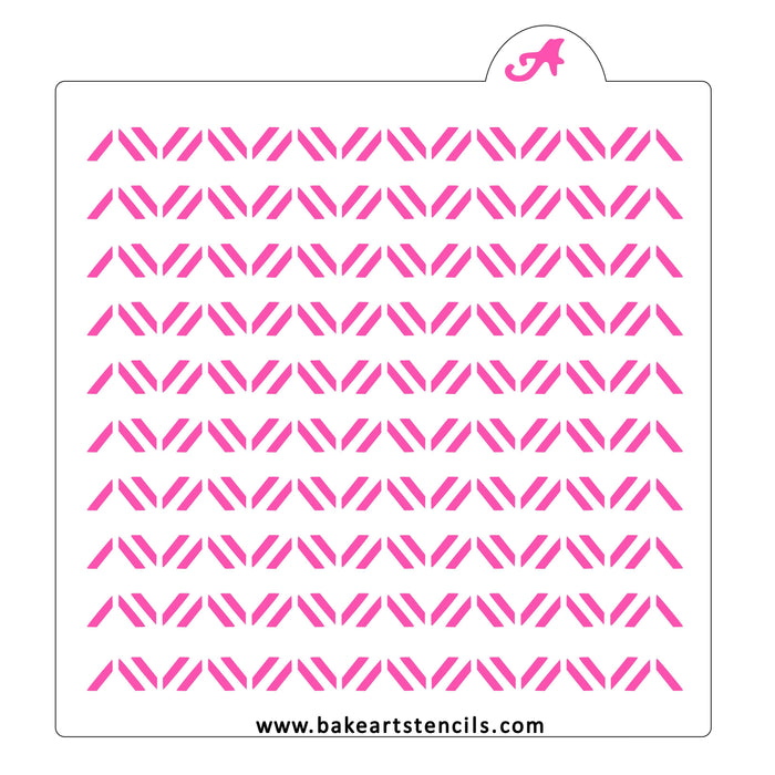 Banded Tribal Pattern Stencil bakeartstencils