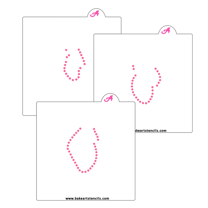 Bead Strands Stencil Set bakeartstencil