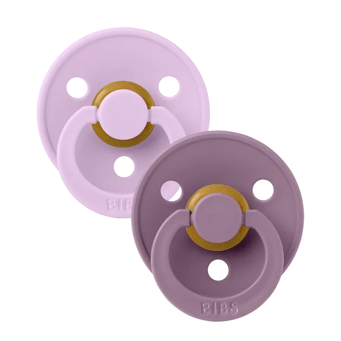 Bibs Pacifiers - 2 Pack - Violet Sky/Mauve