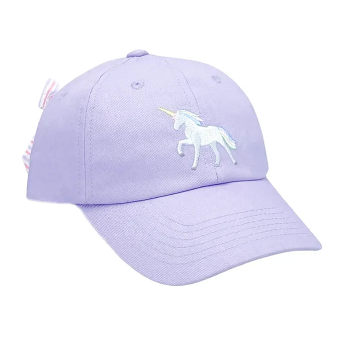 Bits and Bows - Youth Baseball Cap - Lavender Unicorn