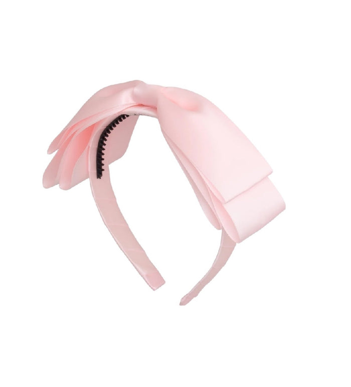 Blair Bow Baby Pink Satin Headband