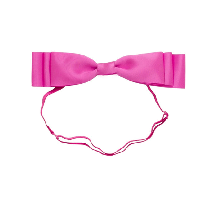 Blair Bow Hot Pink Satin Headband Wrap