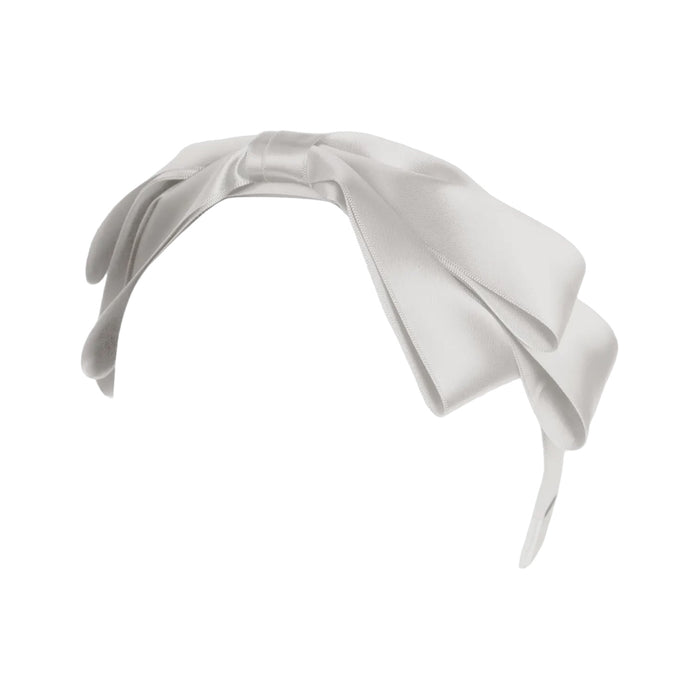 Blair Bow White Satin Headband