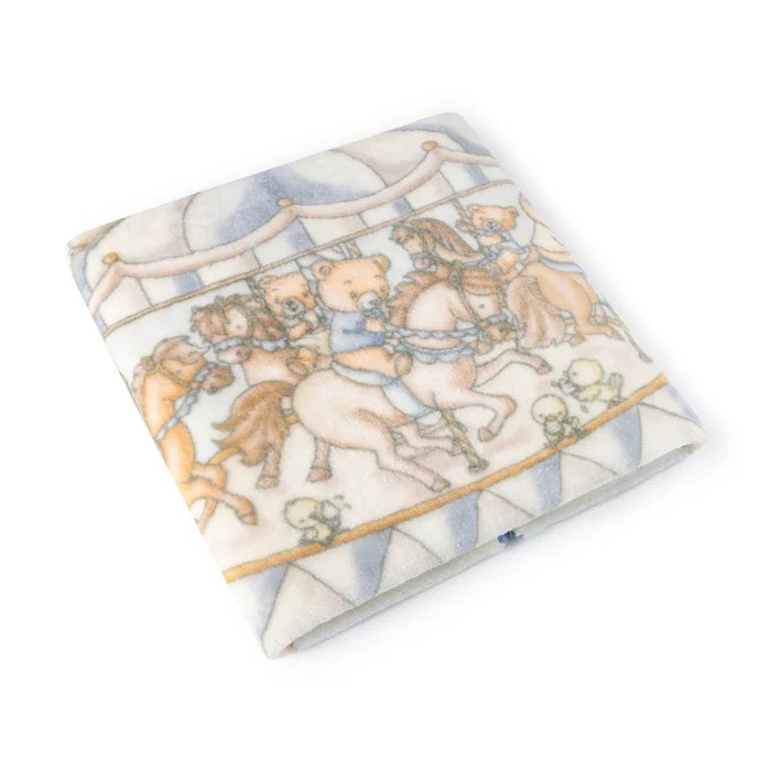 blanket teddy merry go snuggle - blueberry biscuit