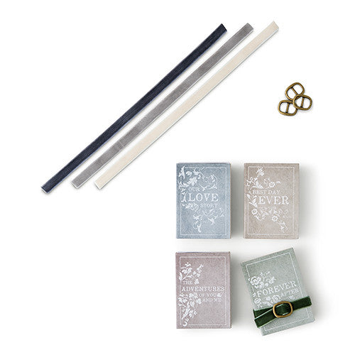 Book Themed Wedding Favor Kit (Pack of 8)