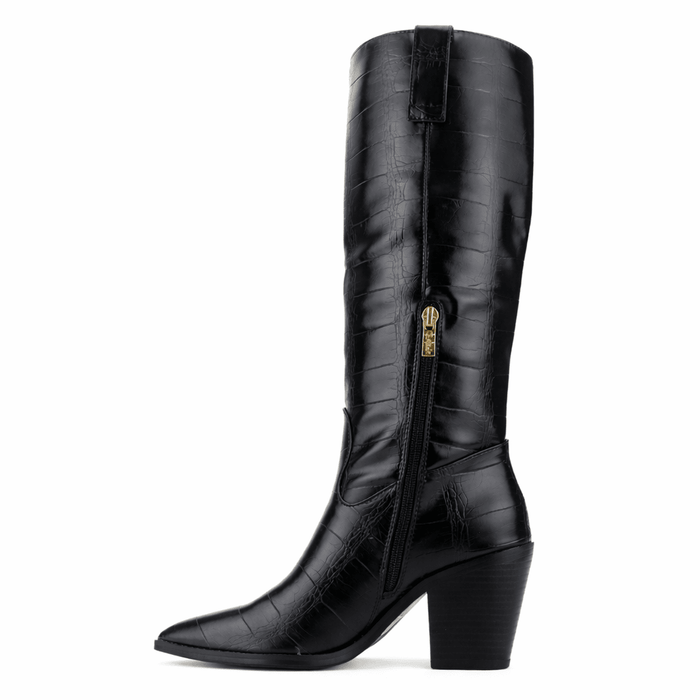 Bota Negro Mujer Casual Chalada Nevada Botas Taco Chalada
