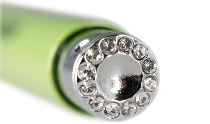 Caseti Elphie Green Travel Perfume Atomizer w/ Swarovski Crystals