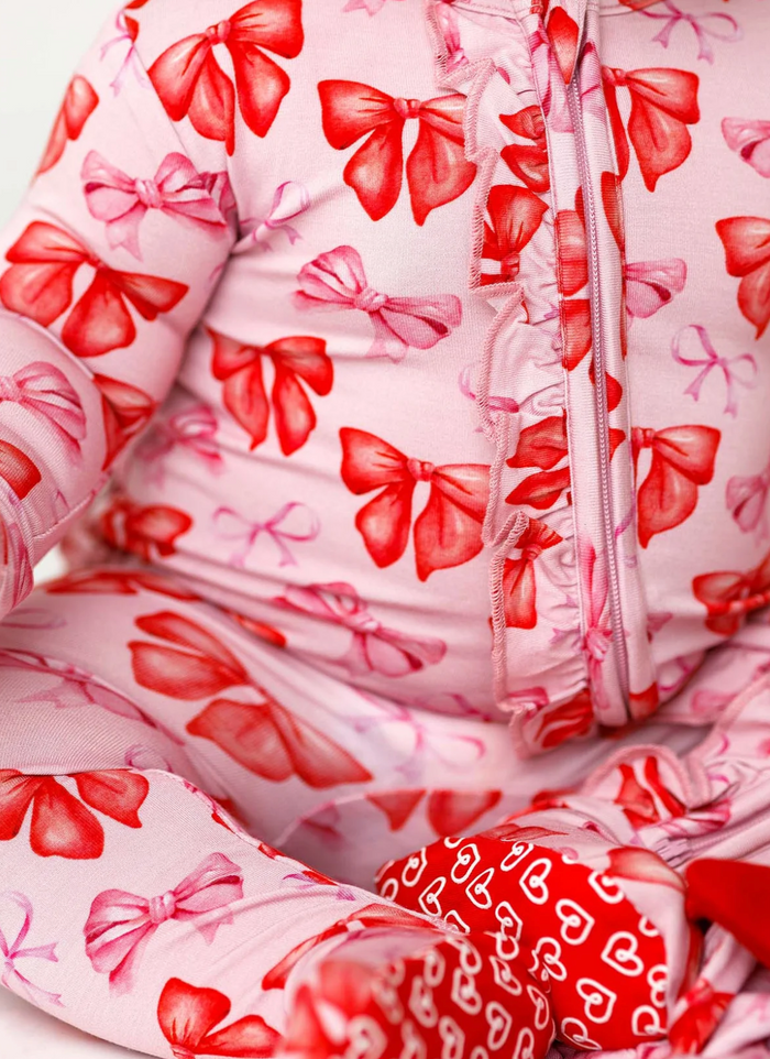 Catalina Ruffled Zipper Footie