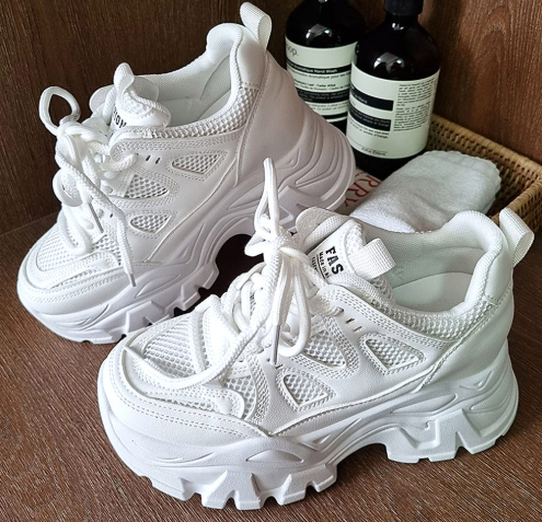 CONCERT VIEW BOOST SNEAKERS - 3.5" (9CM) HEIGHT INCREASING PLATFORM SHOES - COKODIVE