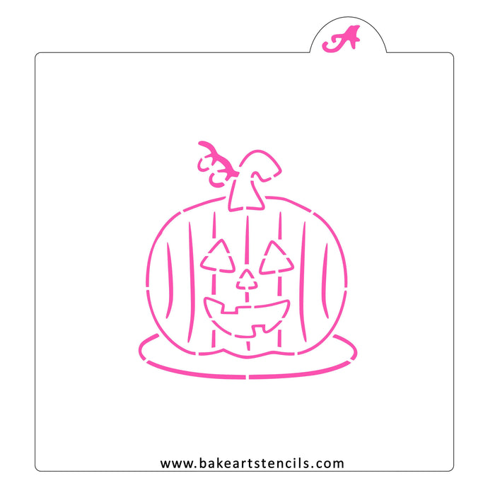 Cute Pumpkin PYO Stencil bakeartstencil