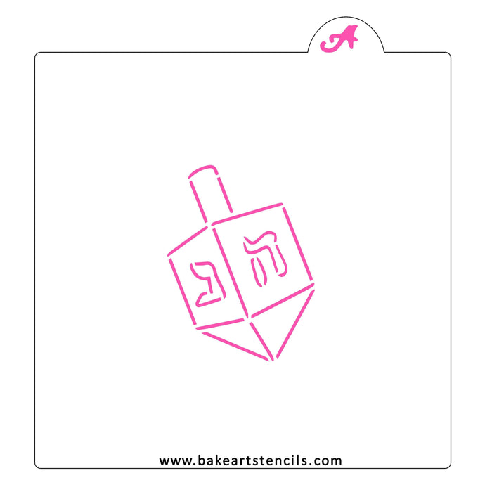 Dreidel PYO Cookie Stencil, a sweet activity for kids during Hanukkah.