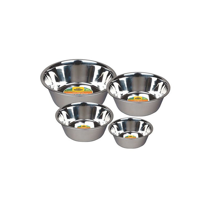 Durable Stainless Steel Pet Bowl – Embossed, Rustproof, Non-Tip Feeding Dish in Multiple Sizes for Dogs & Cats