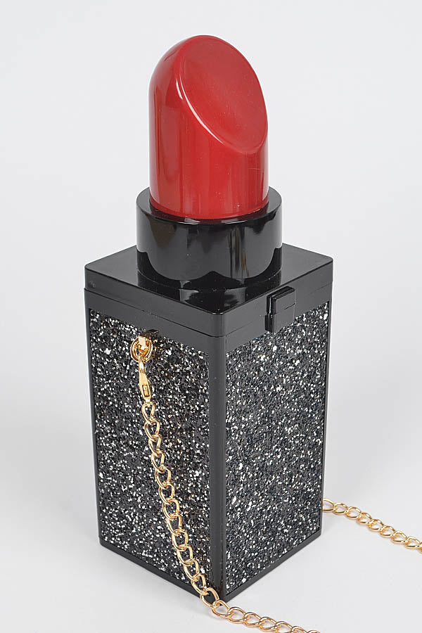 Glitter Lipstick Novelty Bag