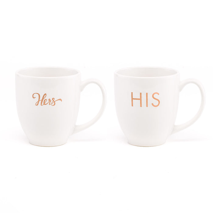 His and Hers Coffee Tea Mug Gift Set