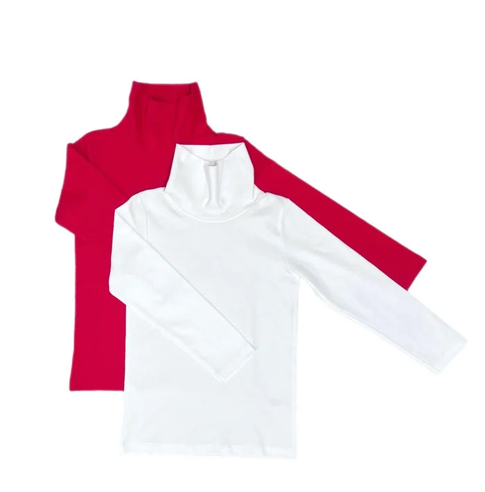 James and Lottie - Teagan Turtleneck - White