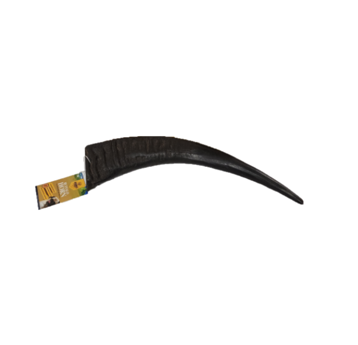 Jumbo Water Buffalo Horn Dog Chew – Free-Range, Grass-Fed, Natural Source of Keratin for Healthy Coat