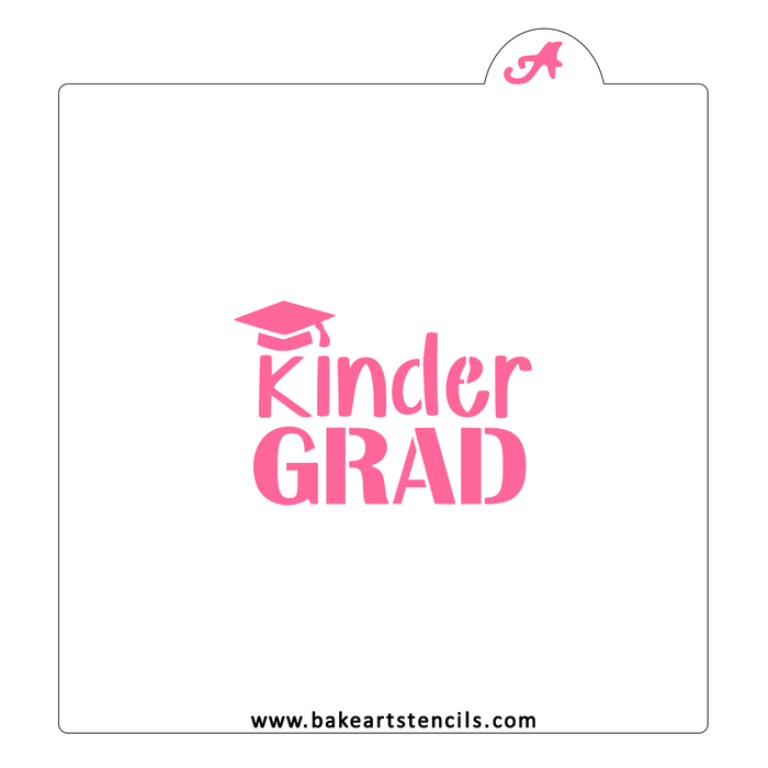 Kinder Grad Cookie Stencil bakeartstencils