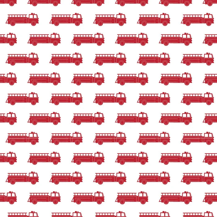 Lila and Hayes - Hudson Set - Fire Trucks