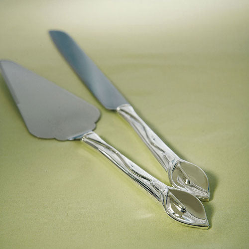 Personalized Calla Lily Wedding Cake Server