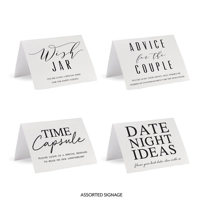 Personalized Mr. & Mrs. Glass Wedding Wishes Guest Book Jar