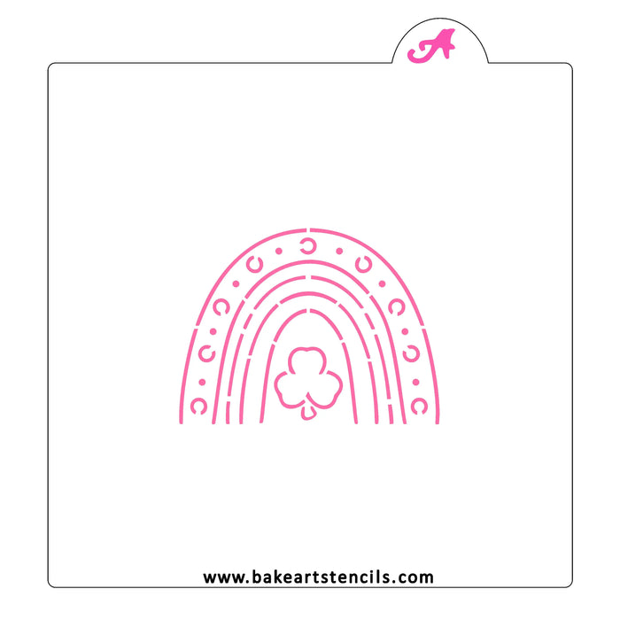 Rainbow Luck PYO Cookie Stencil bakeartstencil