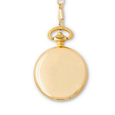 Rose Gold Personalized Pocket Groom's Wedding Ring Holder with Chain