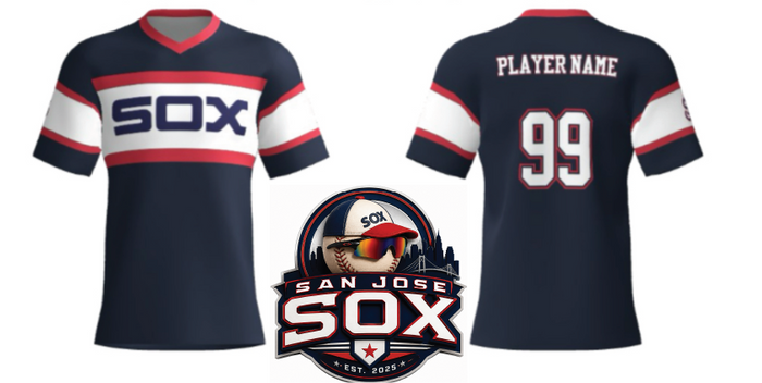 SJ SOX Game Jersey Navy