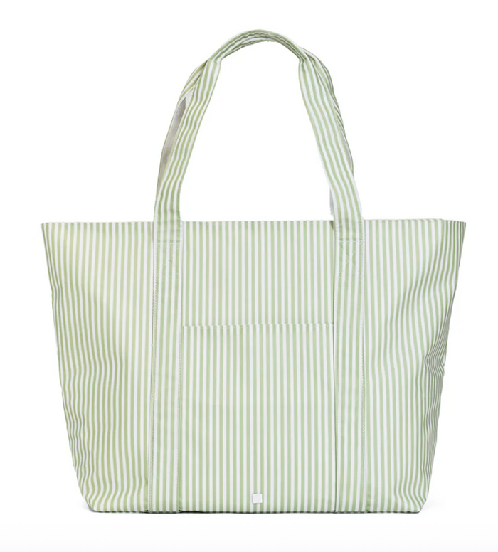 TRVL - Jumbo Tote - Sage Pimlico Stripe
