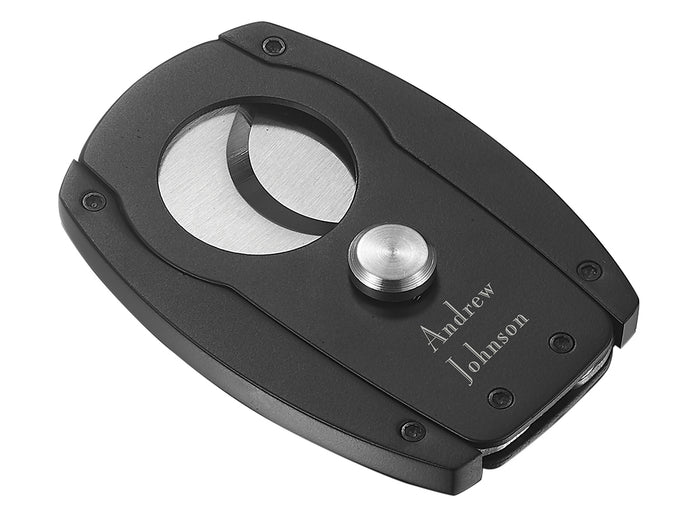 Visol Corbett Double Guillotine Cigar Cutter- Black Matte