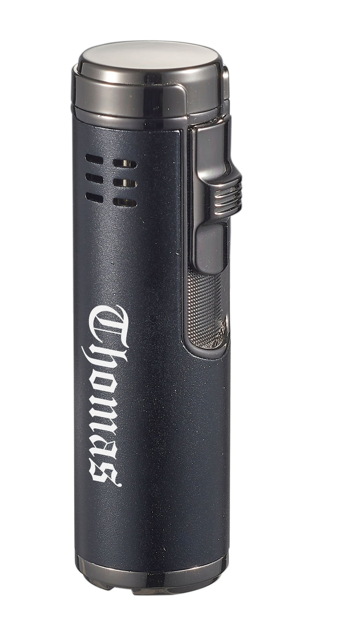 Visol Palisade Quad Flame Cigar Lighter - Black