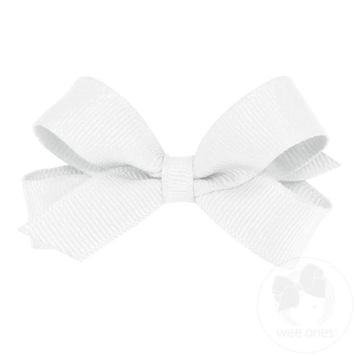 Wee Ones Bows - Tiny - White