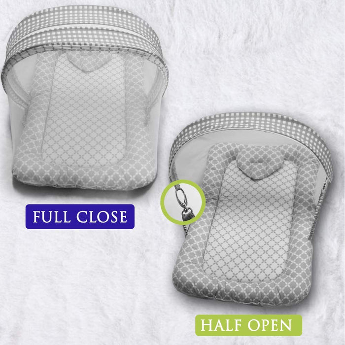 Yellow Star - Kradyl Kroft Bassinet Style Mosquito Net Bedding for Infants