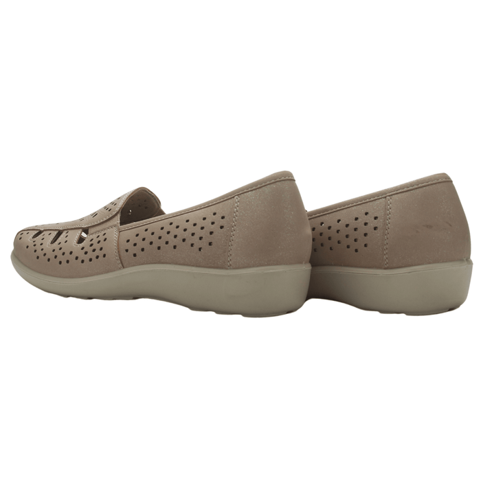 Zapato Mujer Casual Champagne Chalada Deco-1 Zapatos planos Chalada