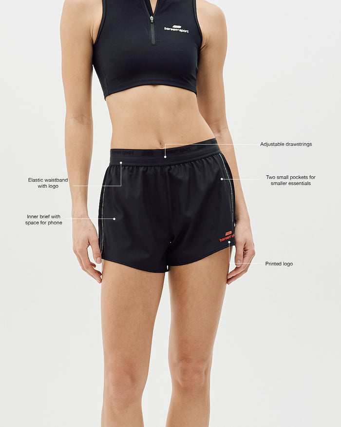 2-in-1 Shorts, Women - Black