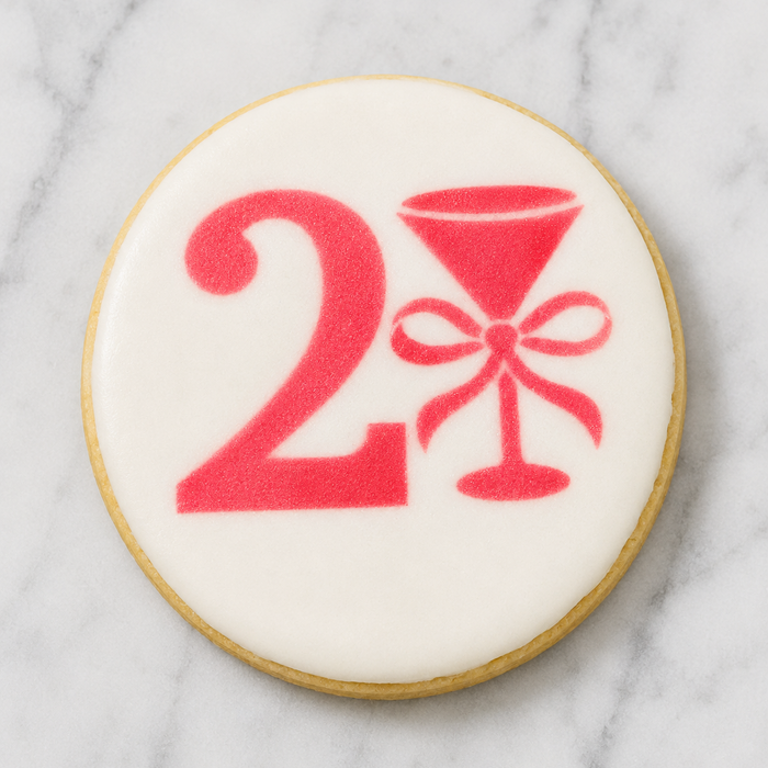 21st Birthday Cookie Stencil bakeartstencil