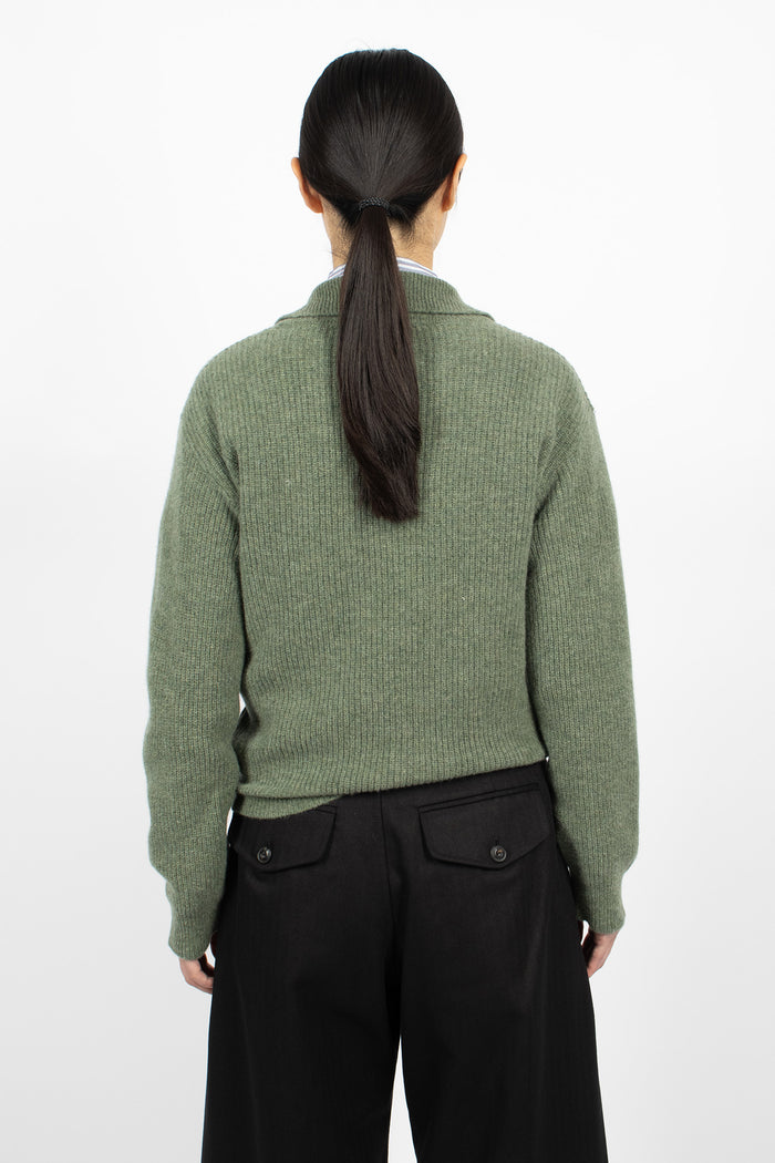 3 Button Polo Sage