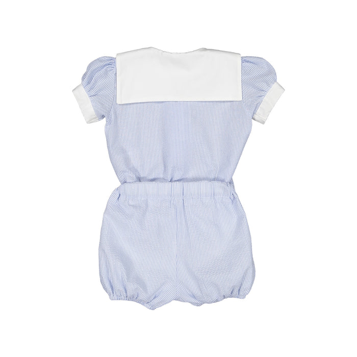 Adele Baby Boy Blue Stripes Sailor 2-pc set