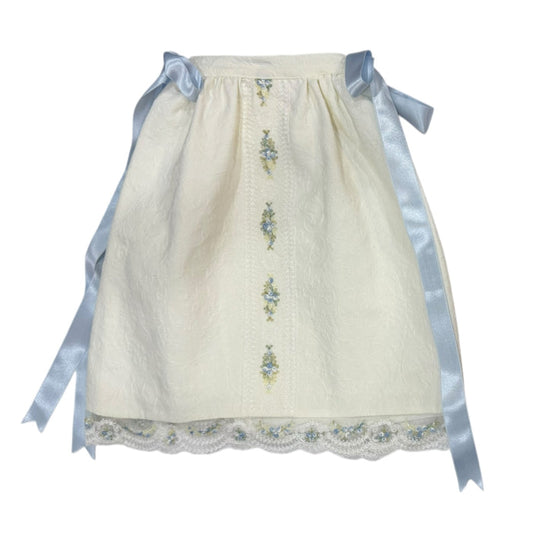 Aida Blue Floral Faldon Skirt