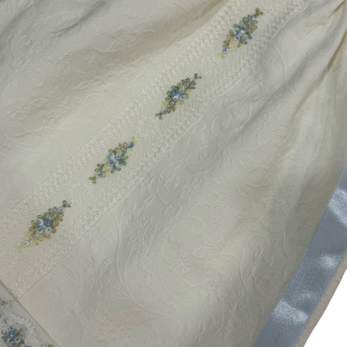 Aida Blue Floral Faldon Skirt