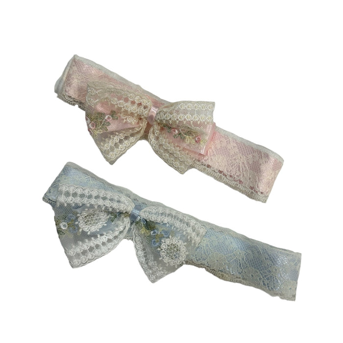 Aida BOW Headband (Blue or Pink)