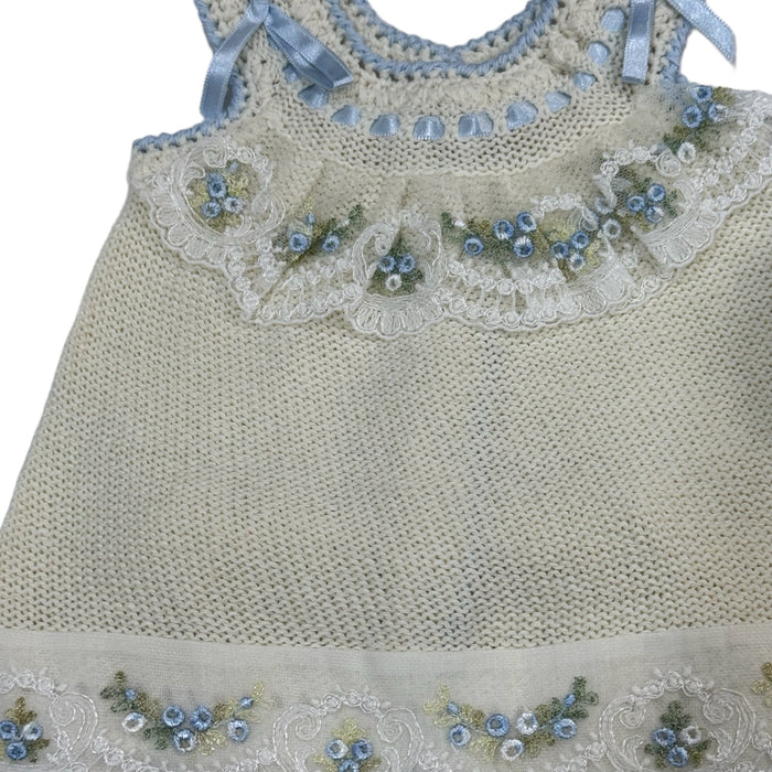 Aida Dress Blue Rose Knitted 4-piece set