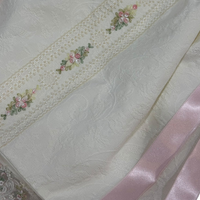 Aida Pink Floral Faldon Skirt