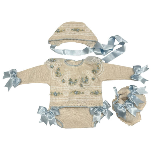 Aida Two Blue Floral 4-Piece Set