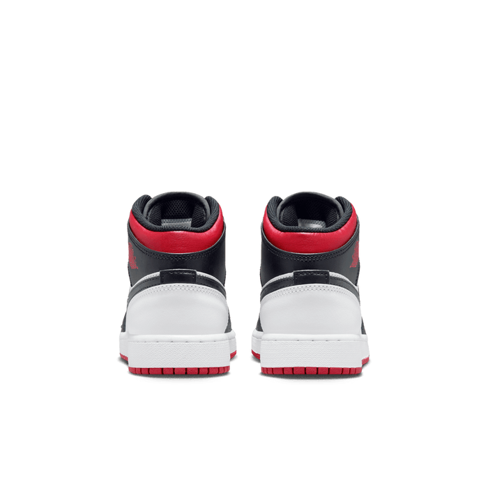 Air Jordan 1 Mid GS 'Gym Red Black Toe'
