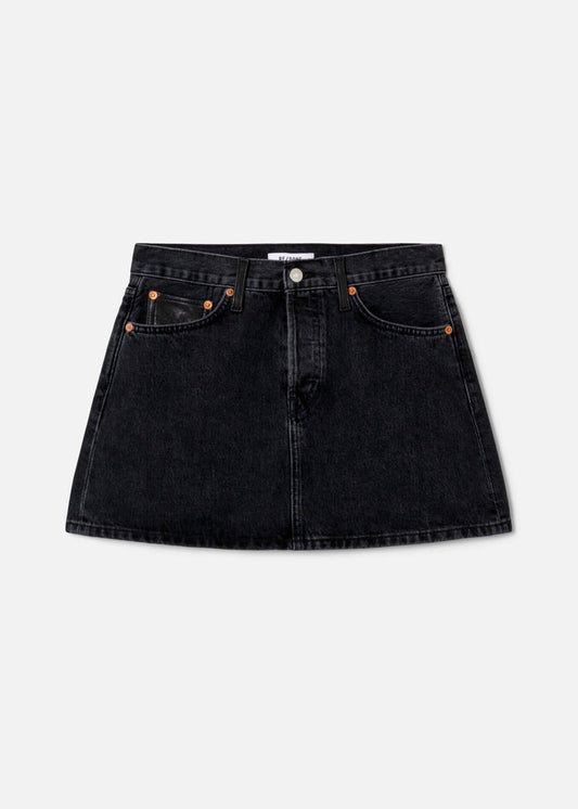 Aline Classic Skirt (Back to Black Leather)